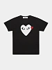 Футболка Comme des Garçons PLAY Big White Heart Black