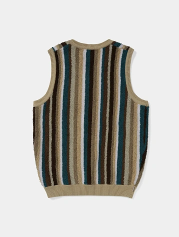 Жилет thisisneverthat Striped Knit Vest Beige