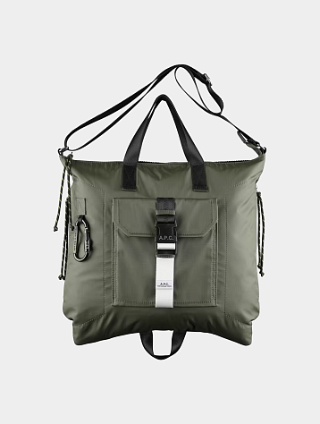 Сумка-тоут A.P.C. Trek Tote Kaki Fonce