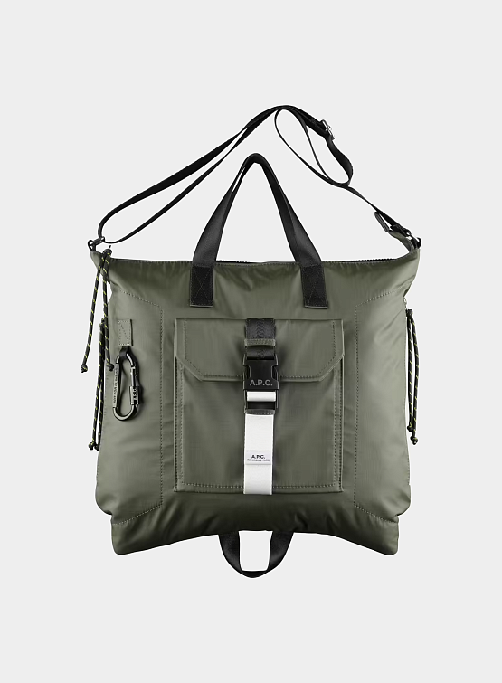 Сумка-тоут A.P.C. Trek Tote Kaki Fonce