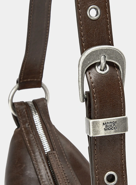 Женская сумка MARGESHERWOOD Outpocket Hobo Mini Washed Brown