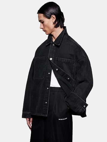 Джинсовая куртка MKI MIYUKI ZOKU Denim Box Washed Black