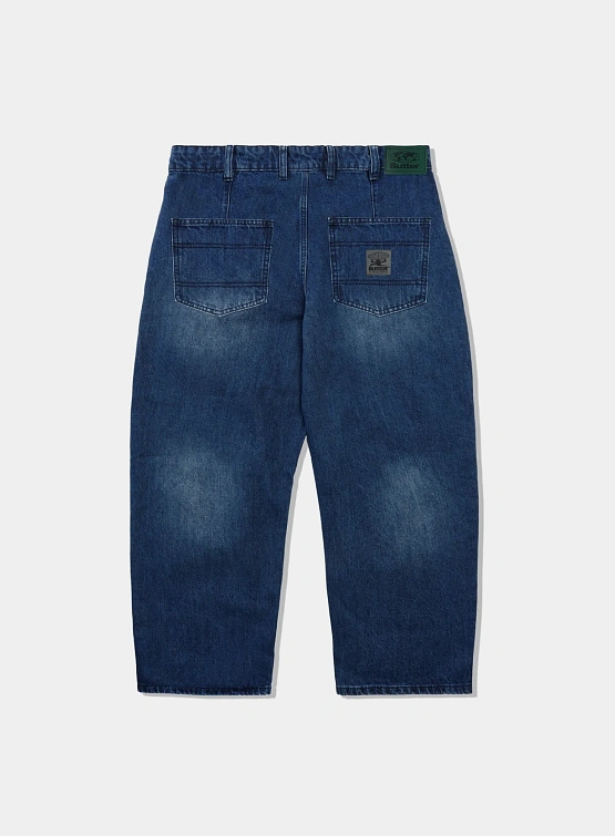 Джинсы Butter Goods Wide Cut Jeans Washed Slub Blue