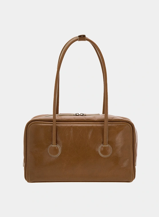 Женская сумка MARGESHERWOOD Soft Boston Brown Crinkle