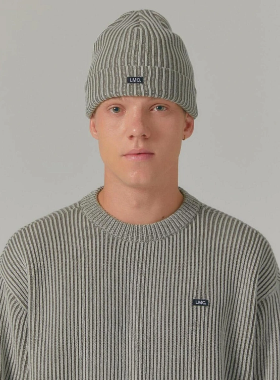 Шапка LMC Micro Box Two Tone Knit Beanie Black