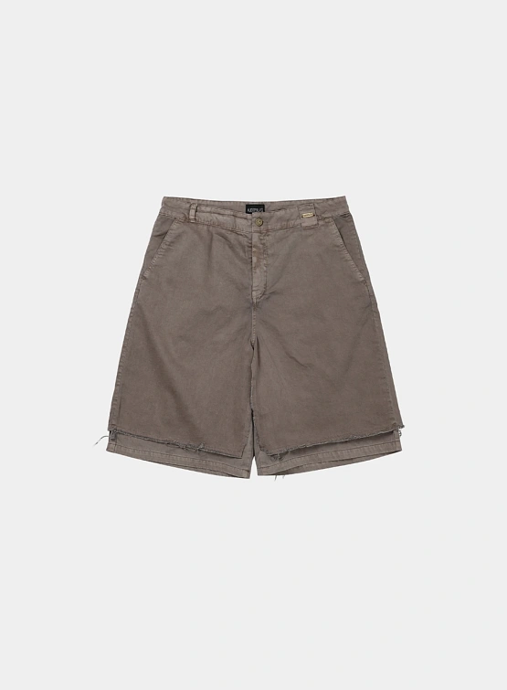 Шорты AJOBYAJO Washed Layered Skirt Brown