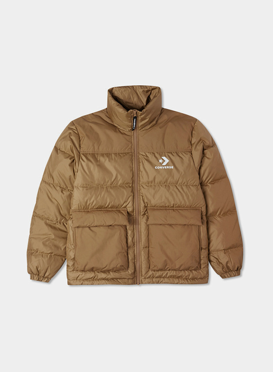 Женский пуховик Converse Commercial Short Down Jacket Sand