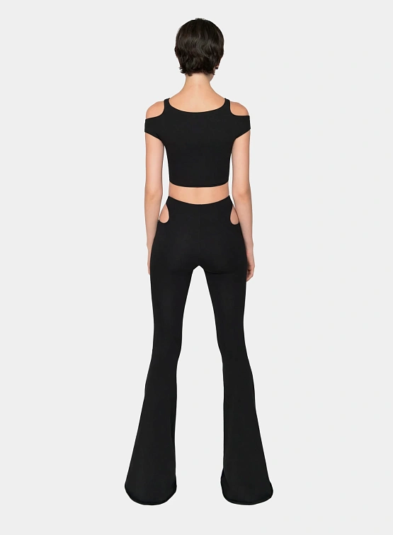 Женские леггинсы XSAI Holey Dusty Black