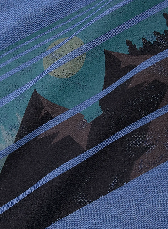 Свитшот ANGLAN Reversible Pigment Two Layer Washed Blue