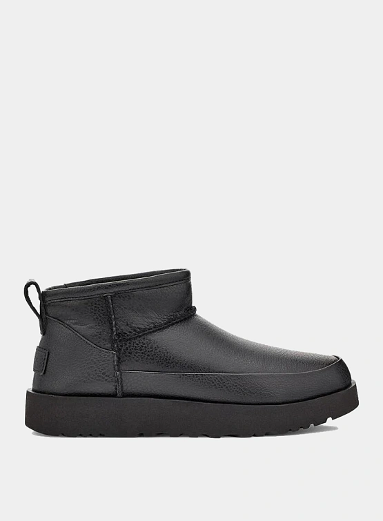 Полусапоги UGG Classic Ultra Mini Leather Black