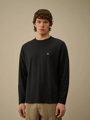 Лонгслив C.P. Company Tacting Piquet Black