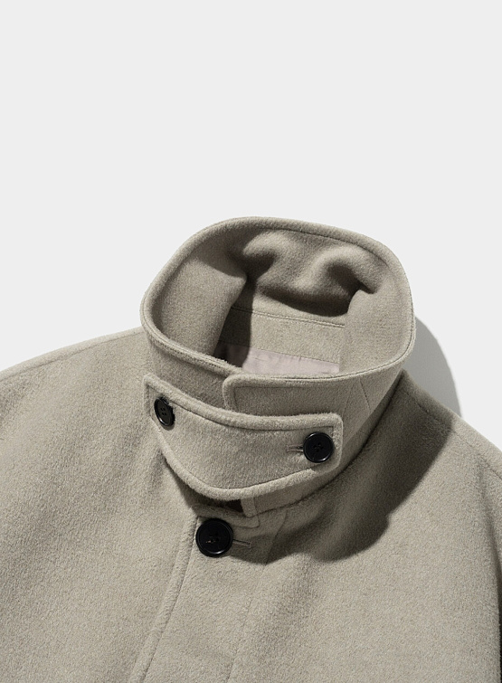 Полупальто Uniform Bridge Pocket Wool Short Coat Beige