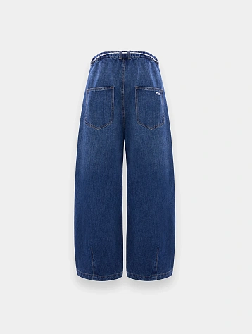 Джинсы ANGLAN Lap Pleated Washed Denim Deep Blue