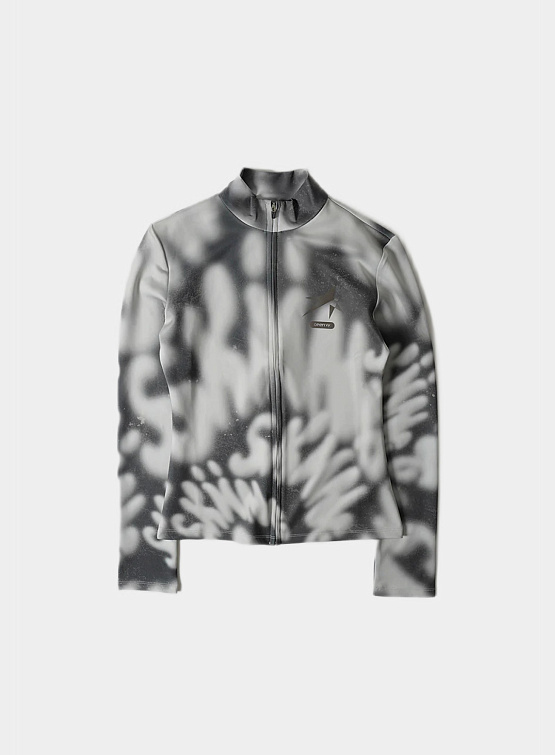 Женская толстовка на молнии OPEN YY Skiing Graphic Zip Jacket Charcoal