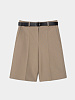 Женские шорты JUUN.J Cotton Belted Shorts Beige