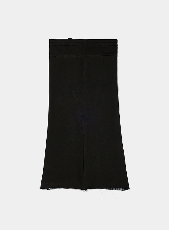 Женская Юбка OPEN YY Front Jean Effect Jersey Black