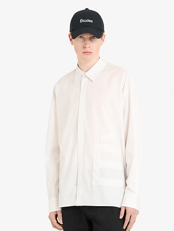 Рубашка Études Oversize Shirt É Patch Stripe
