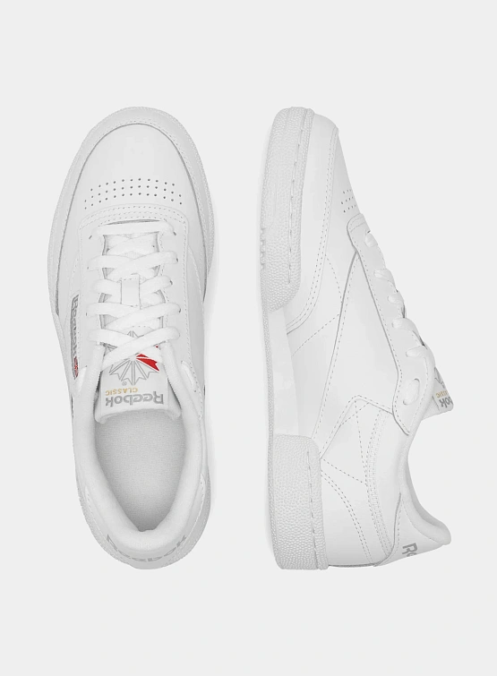 Кеды Reebok Club C 85 White/Sheer Grey