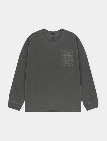 Лонгслив YESEYESEE C-Logo Pigment L/S Charcoal