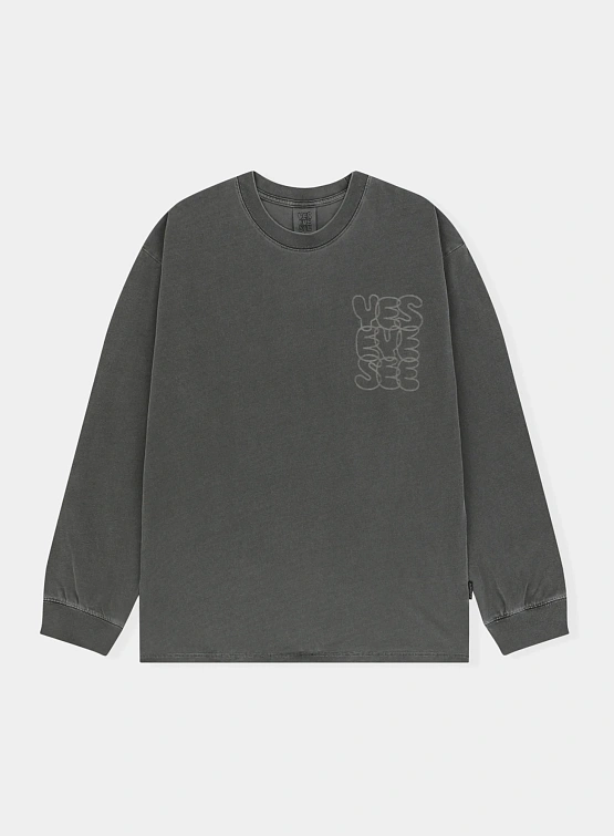 Лонгслив YESEYESEE C-Logo Pigment L/S Charcoal