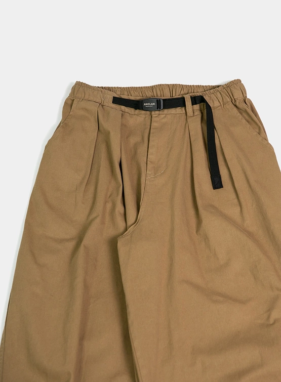 Брюки ANGLAN Twill Cotton Belt Balloon Pants Beige