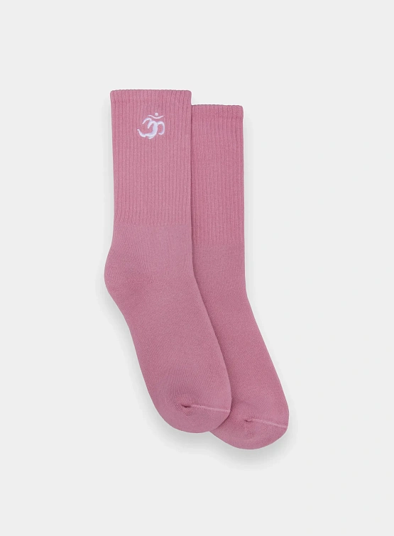 Носки MAHARISHI 1496 Om Temple Embroidered Pink/Olive/Navy