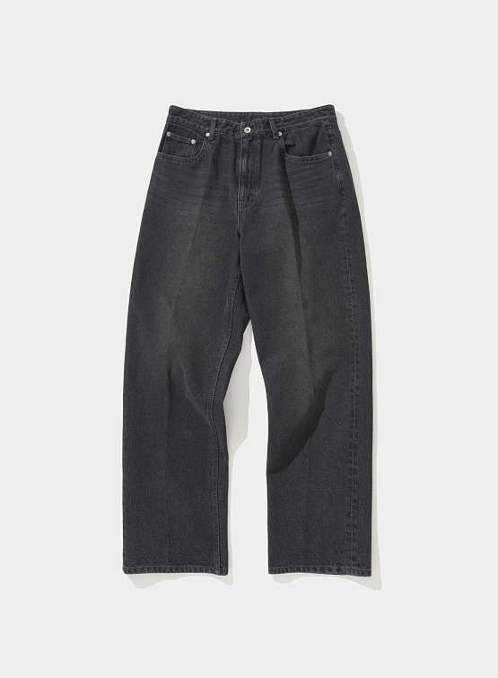 Джинсы Uniform Bridge 5p Straight 12oz Washed Black