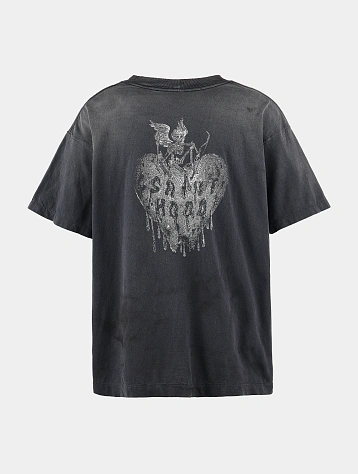 Футболка SAINT MXXXXXX x NEIGHBORHOOD STHD Fearless Black