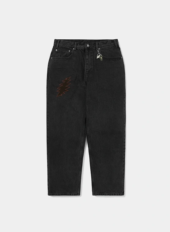 Джинсы thisisneverthat × Grateful Dead Lightning Relaxed Black