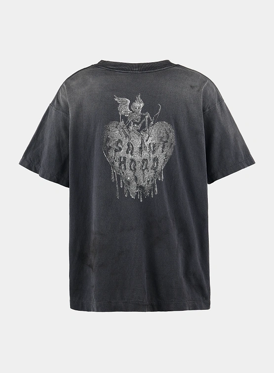 Футболка SAINT MXXXXXX x NEIGHBORHOOD STHD Fearless Black