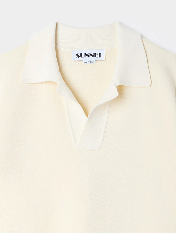 Поло Sunnei Magliaunita Shortsleeve Polo Panna