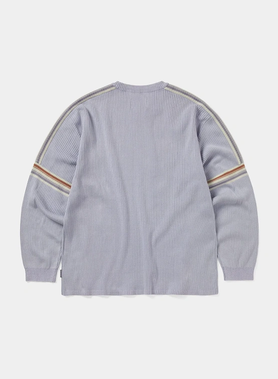 Лонгслив thisisneverthat Striped Knit L/S Top Lavender