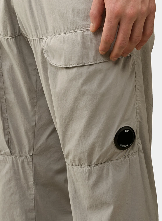 Брюки C.P. Company 50 Fili Stretch Loose Cargo Drizzle Grey