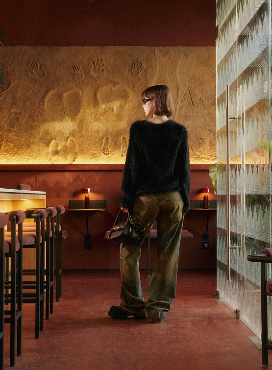 Сумка gu_de Love Bag Chain Brown