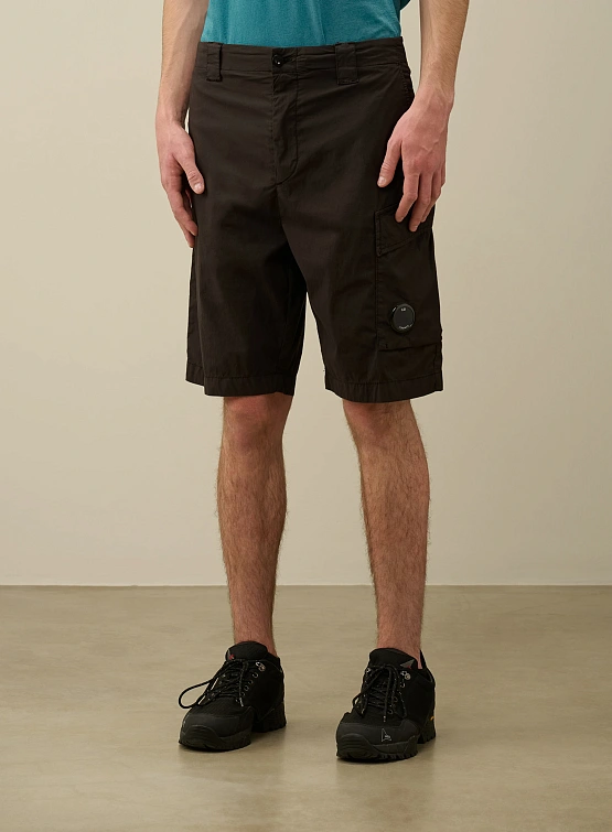 Шорты C.P. Company 50 Fili Stretch Cargo Black