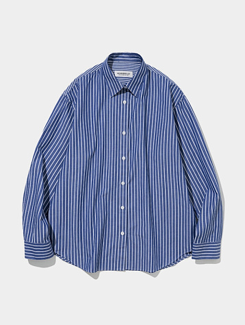 Женская рубашка Uniform Bridge Stripe Shirts Blue