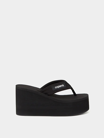Сандалии Coperni Branded Wedge Sandal Black