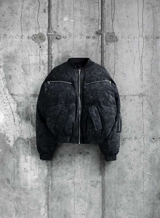 Пуховик ARNODEFRANCE Dirty Canvas Washed Black