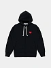 Зип-худи Comme des Garçons PLAY Red Heart Zip-Up Black