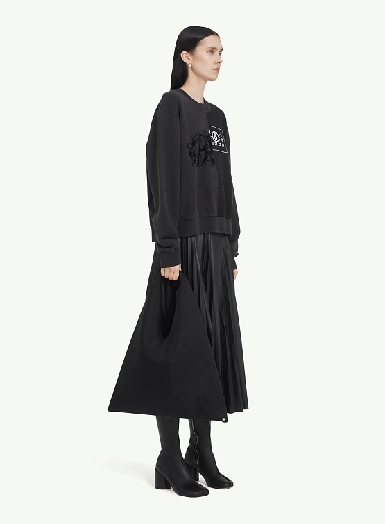 Женский свитшот MM6 Maison Margiela Split Numeric Black