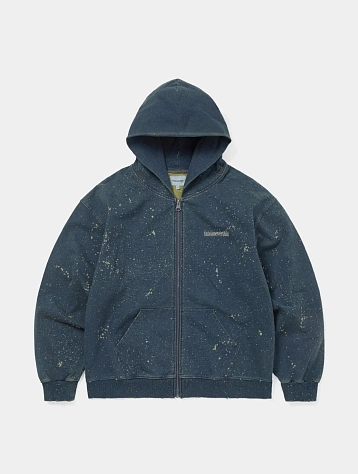 Зип-Худи thisisneverthat Indigo Dyed Zip Up Blue