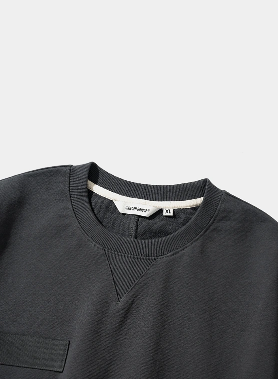 Свитшот Uniform Bridge M65 Fishtail Sweatshirts Charcoal