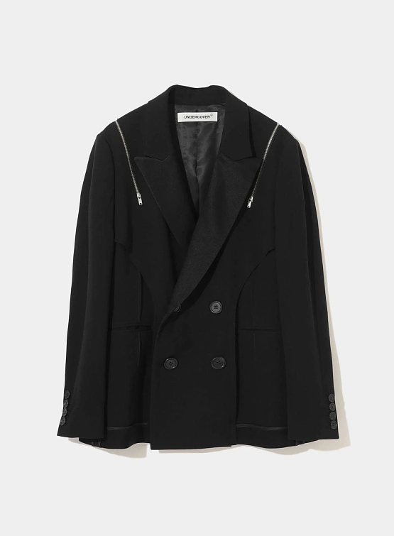 Женский пиджак UNDERCOVER Blend Inside-Out Satin Black