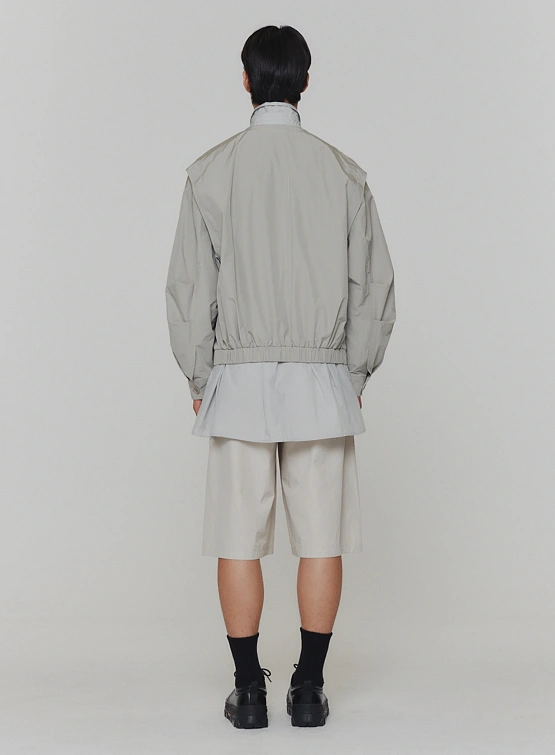 Ветровка AMOMENTO Cotton Nylon Volume Jumper Grey Beige