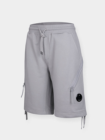 Шорты C.P. Company Fleece Zipped Pocket Drizzle Grey