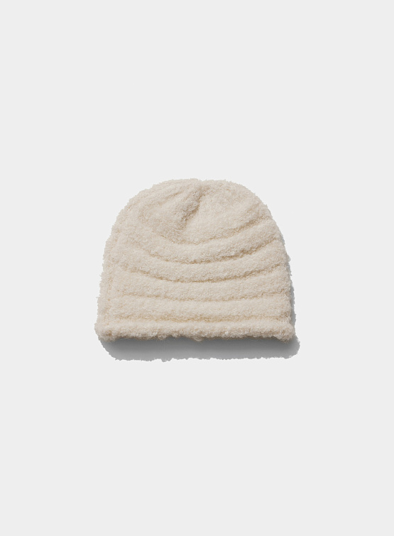 Шапка OPEN YY Boucle Rolled Beanie Ivory