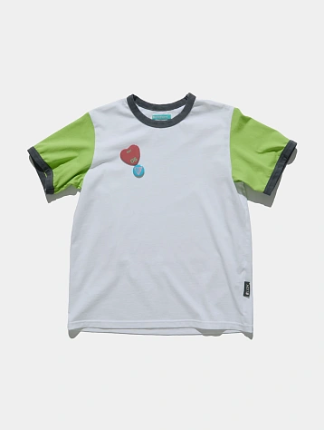Футболка Siniy Vsadnik Gogo Tee White/Neongreen/Grey