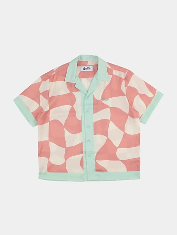 Рубашка Daze Logo Сheckered Pink/Green