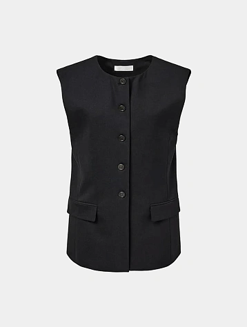 Женский жилет AMOMENTO Oversized Button Up Vest Black