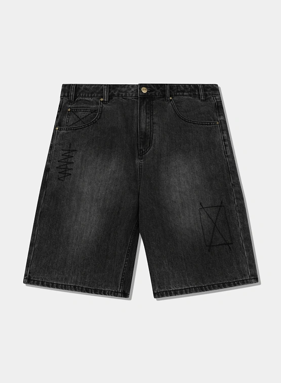 Шорты Butter Goods Stitch Shorts Distressed Grey